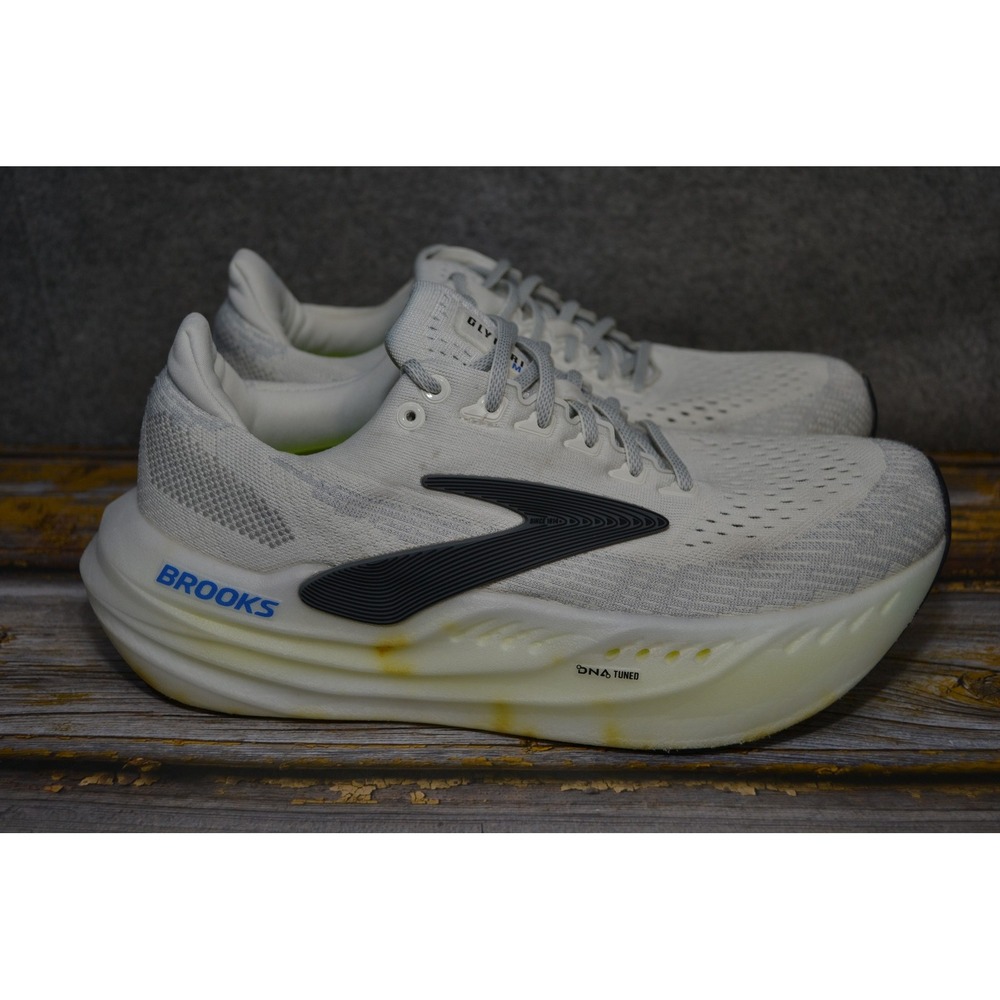 Brooks Glycerin Max Shoes Mens 10 White Mesh Road Running Sneakers 1104471D099